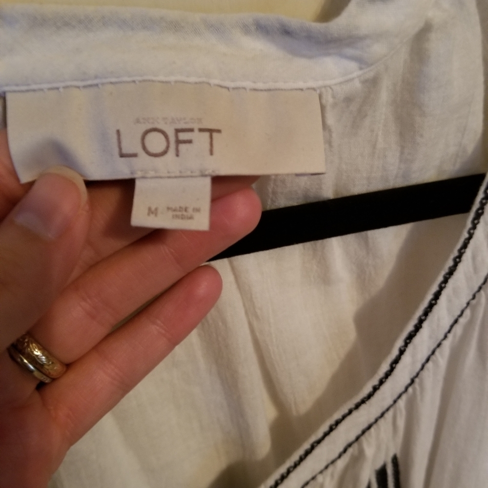 Loft by Anne Taylor Gauze Tunic - Picture 3 of 4